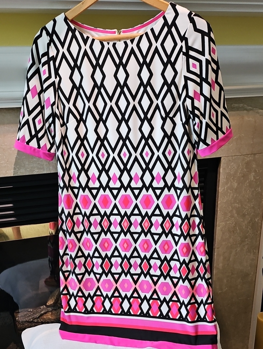 Eliza J. Geometric Pattern Dress Size 8